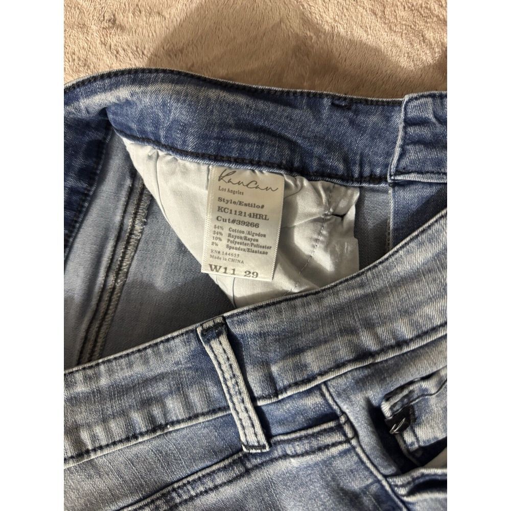 KANCAN Women's Blue Mid rise Skinny Light Wash Size 29 - Picture 3 of 9